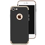 Urberry Iphone 7 Shock-proof Case, Luxury Soft Case for Iphone 7 with a Free Screen Protector (Black)