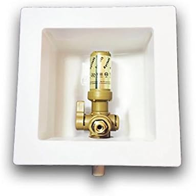 Ayrlett 3282.0 Pre-Assembled Ice Maker Boxes with UPONOR Connection and Arrester, Brass
