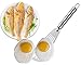 Tenta Kitchen Utensil Set Stainless Steel Metal Slotted Spatulas(2pcs),Nylon Fish Egg Spatulas Nonstick Spatulas Turner(1pc), Wide Flate Slotted Spatulas Nylon for Egg Fish Flying(Set of 3)