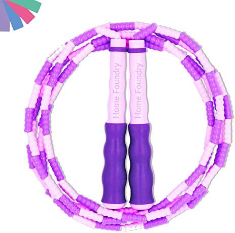 Livino Kids Jump Rope Tangle Free Segmented, Beaded, Adjustable Length, Weighted, Perfect for Speed Jumping, Skipping, Training, Exercise - Men, Women, Adults