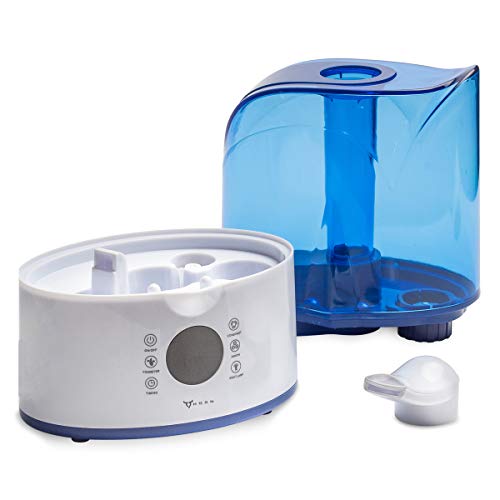 9HORN Ultrasonic Cool Mist Humidifier with Remote Control and 3.3L Water Tank, Automatic Shut-Off and Night Light Function - Thumbnail 2