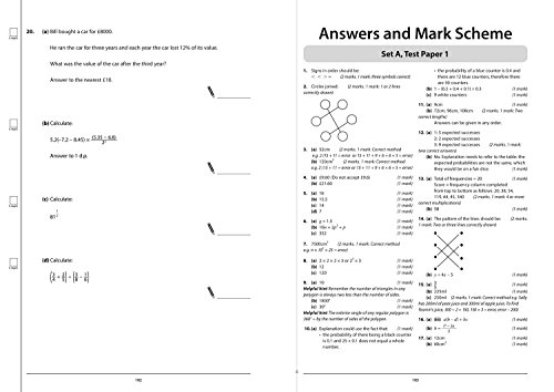 harpercollins uk 53243 ks3 maths practice test papers letts ks3