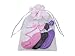Baby Girl Socks with Mary Jane or Sneaker Shoe Look - Non-slip Gripper Soles - 3 or 6 Pairs - Soft Cotton