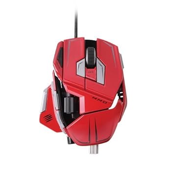 Mad Catz M.M.O, 7 Gaming Maus für PC und Mac Farbe: Rot
