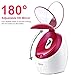 Facial Steamer Nano Ionic Hot Steam For Face Personal Sauna Spa Quality Moisturizing Face Sprayer Open Pores Blackheads Removal Clear Mini Home Humidifier with Makeup Mirror (Red)