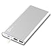 JETech 10,000mAh Portable External Power Bank, Battery Charger, 2-Output, Silver