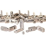 IZTOSS 20PCS T Slot L-Shape Interior Inside Corner Connector Joint Bracket with Screws 2020 Series Slot 6mm for Aluminum Extrusion Profile