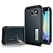 Spigen Tough Armor Galaxy S6 Edge Case with Kickstand and Extreme Heavy Duty Protection and Air Cushion Technology for Galaxy S6 Edge 2015 - Metal Slate