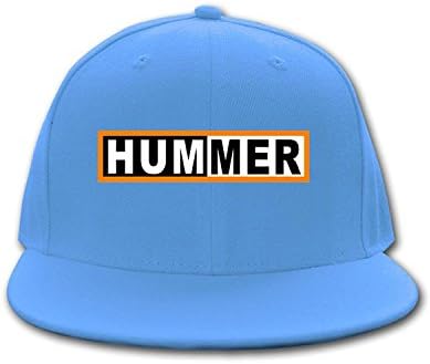 Woman Men Cotton HUMMER Logo 2016 Adjustable Hit Hop caps Sky blue
