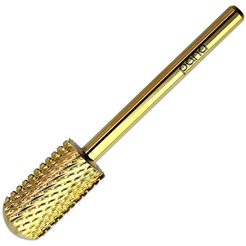 Pana Brand Professional GOLD C (COARSE)Smooth Round Top Large Dome Top Barrel Carbide Bit 3/32" Shank Size