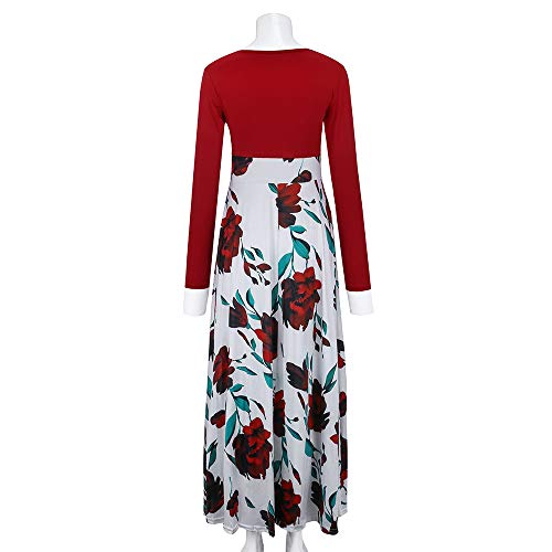 Moginp Fashion Elegant Dresses Women Long Sleeve Floral Boho Print |  Desertcart Fiji