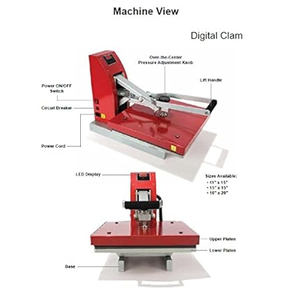 Siser Digital Clam Heat Press 11 x 15 Inch - Image 3