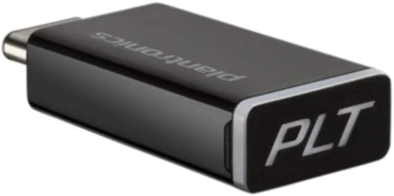 Plantronics BT600 USB-C USB Adapter, Headphones/Earphones Accessories (USB Adapter, Plantronics, Black, Voyager 5200 UC