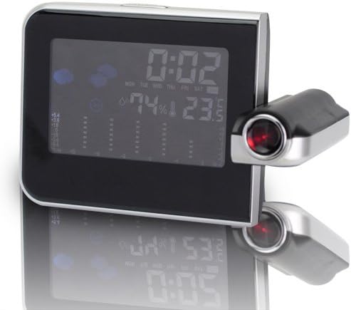 Metro Shop Multi-Function Digital Projection Alarm Clock with Weather Station Nice Gift