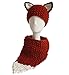 Sumolux Winter Kids Warm Fox Animal Hats Knitted Coif Hood Scarf Beanies for Autumn Winter