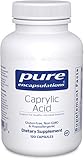 Pure Encapsulations - Caprylic Acid - Gradual Release, Buffered Caprylic Acid, Providing Optimal Support for Healthy Microbial Balance* - 120 Capsules
