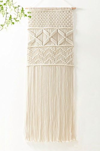Macrame Wall Hanging Woven Tapestry Boho Bohemian Home Decor for Apartment Bedroom Living Room kitchen Bedroom or Apartment