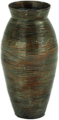 Uma Lacquer Bamboo Vase - Mocha Brown