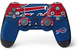 Skinit Decal Gaming Skin compatible with PS4 Controller - Officially Licensed NFL Buffalo Bills Zone Block Design