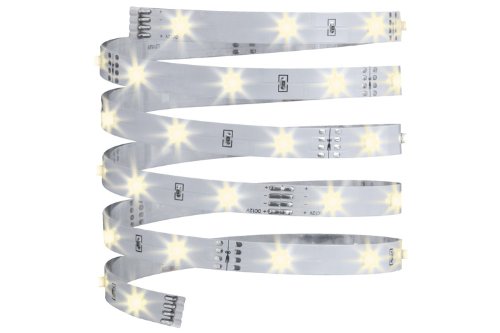 Paulmann 70254 YourLED ECO Stripe 3 m LED Strip unbeschichtet Lichtband 3000 K Warmweiß Weiß Lichtstreifen 6,8W 480 Lumen 90 