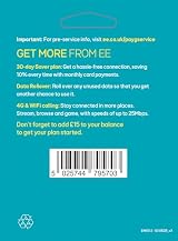 EE 25GB Pay As You Go SIM Card Nano Micro Standard 4G Data view 2