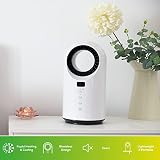 TCP Smart Portable Bladeless Heater Fan 1500W White App WiFi Voice Alexa Google view 4