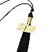 TecUnite 2025 Graduation Tassel Academic Graduation Tassel with Year Charm Ceremonies Accessories for Graduates(Black)