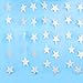 Lacheln Star Party Decorations Birthday Baby Shower Christmas Hanging Paper Garland (Glitter Silver,26 Feet)