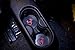 2012-2014 Fiat 500 Rear Cupholder Accents, Black/Red, Abarth Scorpion