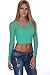 Hollywood Star Fashion Women's Sexy Crop Tops T-Shirt Mesh Top Long Sleeves