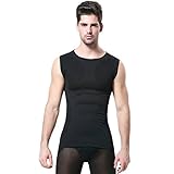 Mens Slimming Body Shaper Vest Shirt Abs Abdomen Slim