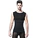 Mens Slimming Body Shaper Vest Shirt Abs Abdomen Slim