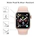 [2-Pack] Apple Watch Serie 4 44MM Screen Protector, EcoPestuGo [9H Hardness] [Anti-Scratches] [Anti-Fingerprint] Tempered Glass Screen Protector Film Compatible Watch Serie 4 44MM [Black]
