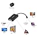 Alxum 4-in-1 Mini DisplayPort (Compatible Thunderbolt) to HDMI/DVI/VGA Adapter Cable with Audio Output Converter [DP 1.2 Version] for Apple MacBook Air Pro, Microsoft Surface Pro, Surface Book, Black