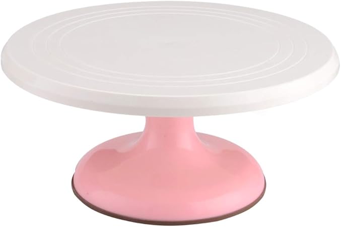 Hemoton Rotating Cake Decorating Tray Cake Turntable Round