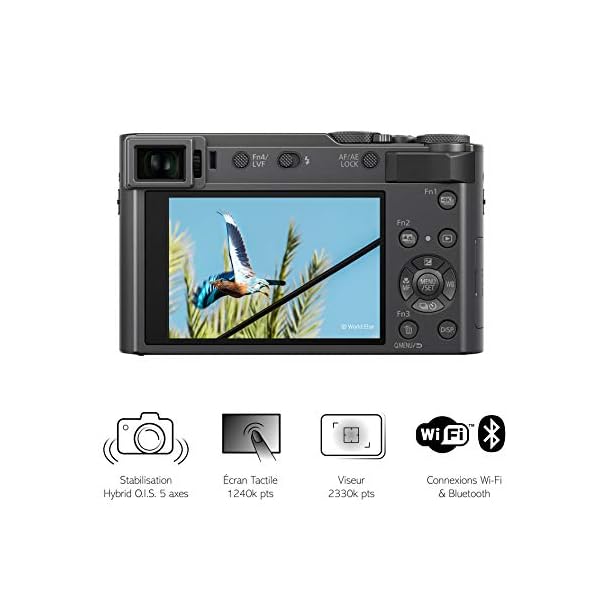Panasonic Lumix TZ200 | Kompaktkamera Expert (großer Sensor Typ 1 Zoll 20 MP, Zoom Leica 15x F3.3-6.4, Sucher… – Bild 4