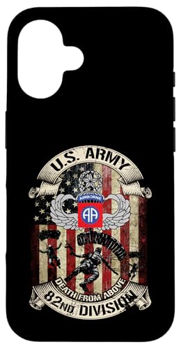 82nd Airborne Division Death From Above US Paratrooper Vet Case for iPhone 16