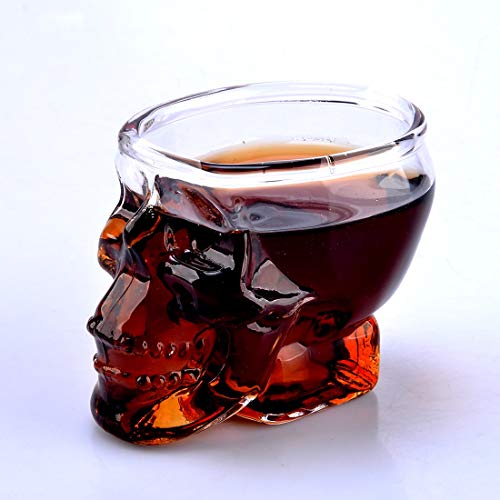 Shot Glass - 3d Skull Head Shot Glass Cup Beer Mug Wine Crystal Whisky Vodka Coffee - Thrones Balls Organizer Unc Customize Salvador Skull Belt Eagles Jigger