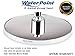 8 Inch Rain Shower Head by WaterPoint, Best High Pressure Rainfall Showerhead with Brass Swivel Ball, Polished Chrome, Uses 30% Less Water
