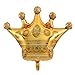 6PCS Crown Balloons Foil Helium Mylar Balloons for Birthday Wedding Halloween Christmas Party Decoration - Golden