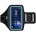 i2 Gear Cell Phone Armband for Running - Workout Phone Holder Case with Adjustable Arm Band Sleeve for Galaxy S10, S9, S8 and iPhone 12, 11, X, XS, XR (Cyan)