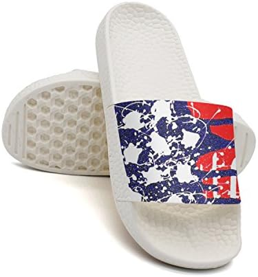 GKEPJYVCK American Flag United States Flag Mens Slides Low Top Cool White
