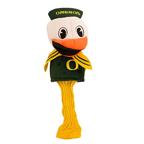 Team Golf NCAA Oregon Ducks Mascot Golf Club Headcover, Fits most Oversized Drivers, Extra Long Sock for Shaft Protection, Officially Licensed Product
