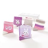 SUNBVE 5 Pack Girls Lovely Rabbit Series Cozy Cotton Socks