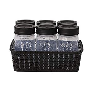 Cutting EDGE Food Grade Twister Airtight Plastic Jars with Basket, Diamond Checkers Container – for Spices, Dry Fruits…