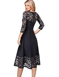 VFSHOW - Vestido de cóctel de encaje elegante para mujer