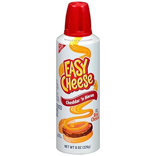 Kraft Easy Cheese Cheese Snack Sharp Cheddar 8oz Can
