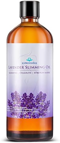 Lavender Anti Cellulite Massage Oil Natural Cellulite Improves Skin Firmness Remove Stretch Marks Treatment Fat Burner Weight Loss Essential Oils - 6.76 fl.oz