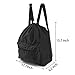 Zmart Dry Wet Separated Swimming Bag Portable Drawstring Backpack Waterproof Gym Sports Pool Beach Gear Bagpack for Men Women Boys and Girls - Black