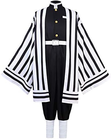 starfun Demon Slayer Kimetsu no Yaiba Cosplay Agatsuma Zenitsu Kamado Tanjirou Costume Halloween Kimono Suit